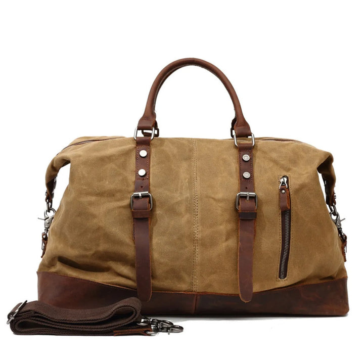 Borsa da viaggio uomo in tela – scomparto per computer e struttura rigida