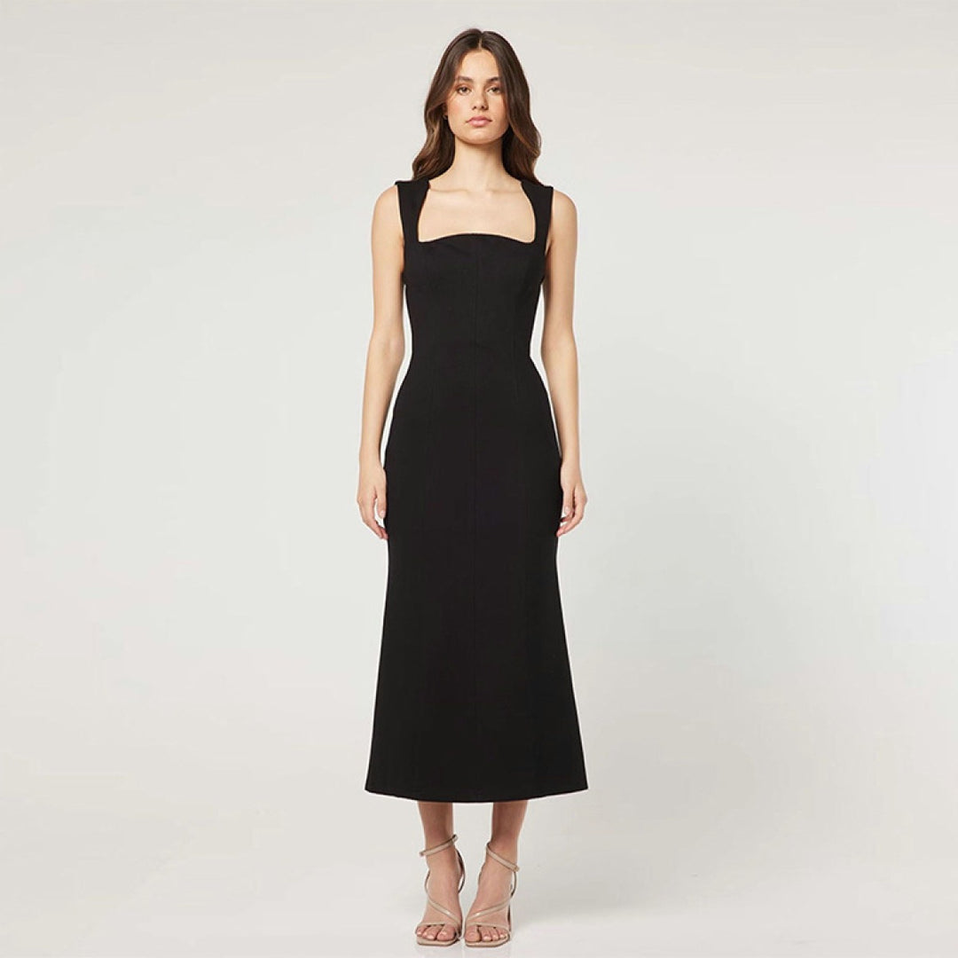 Vestito Midi Donna in Cotone – Silhouette Bodycon Elegante