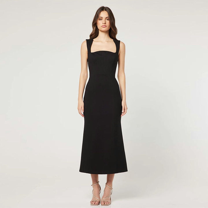 Vestito Midi Donna in Cotone – Silhouette Bodycon Elegante