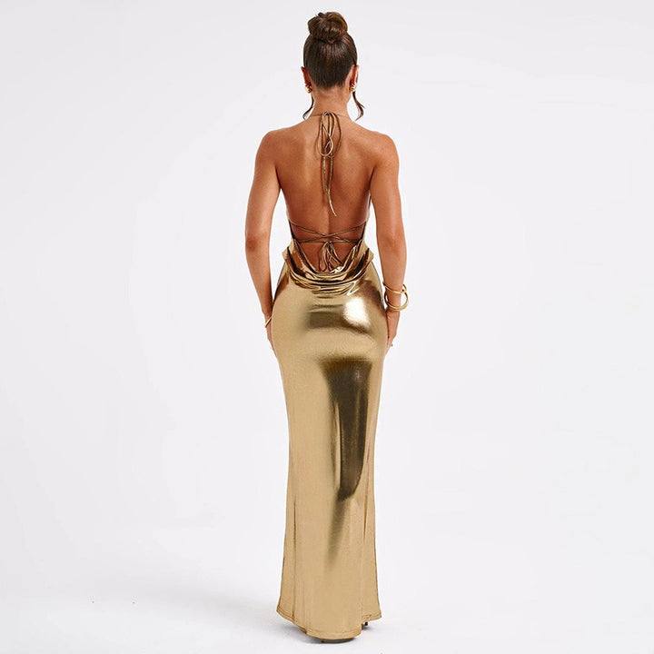 Abito Donna Schiena Scoperta Slim – Dettaglio Lacci sulla Schiena