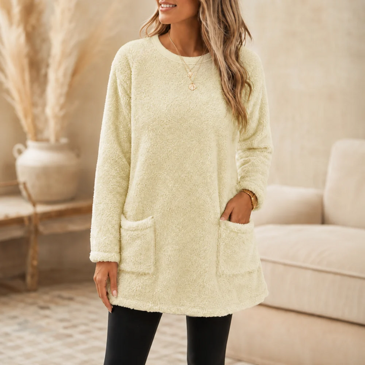 Pull Long Femme Doux – Intérieur Brossé Ultra-Chaud