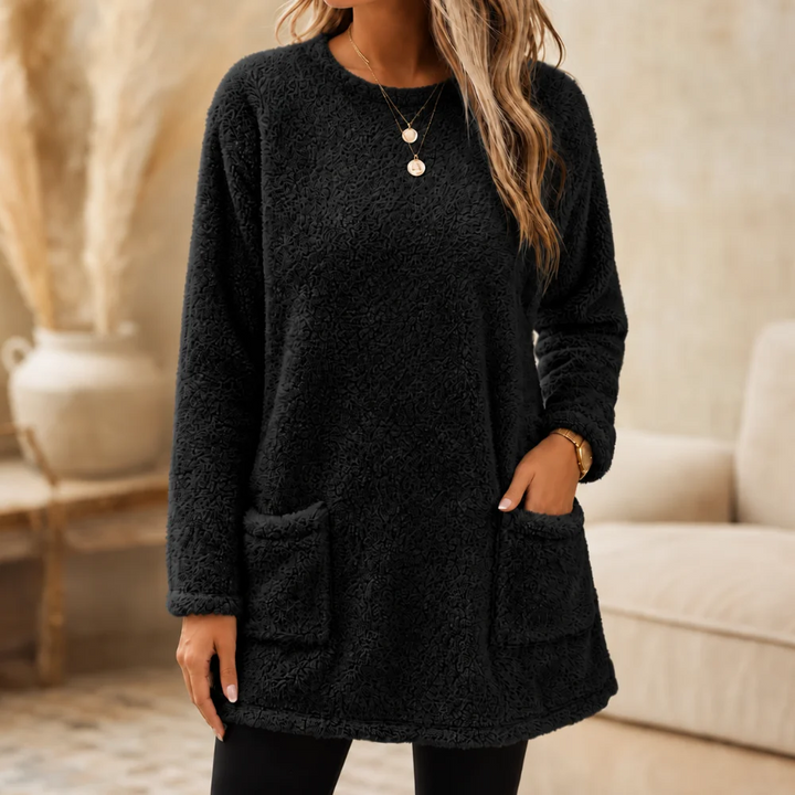 Pull Long Femme Doux – Intérieur Brossé Ultra-Chaud
