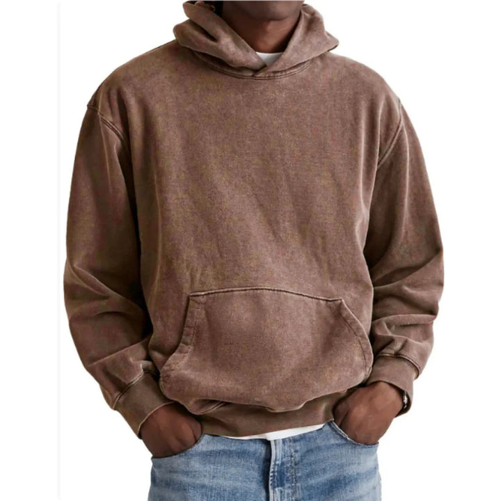 Sweat à Capuche Homme – Coupe Ample Effet Vintage