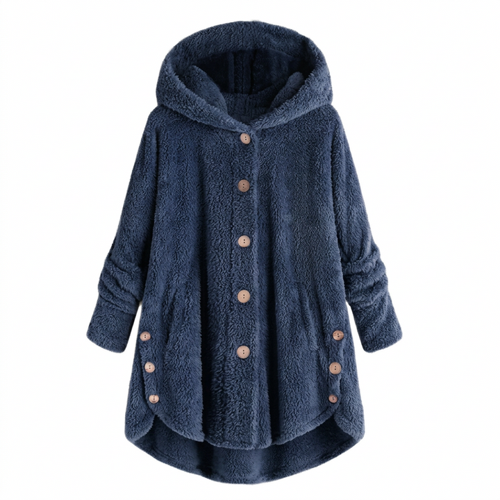 Veste Femme en Laine Polaire Douce – Coupe Décontractée, Capuche