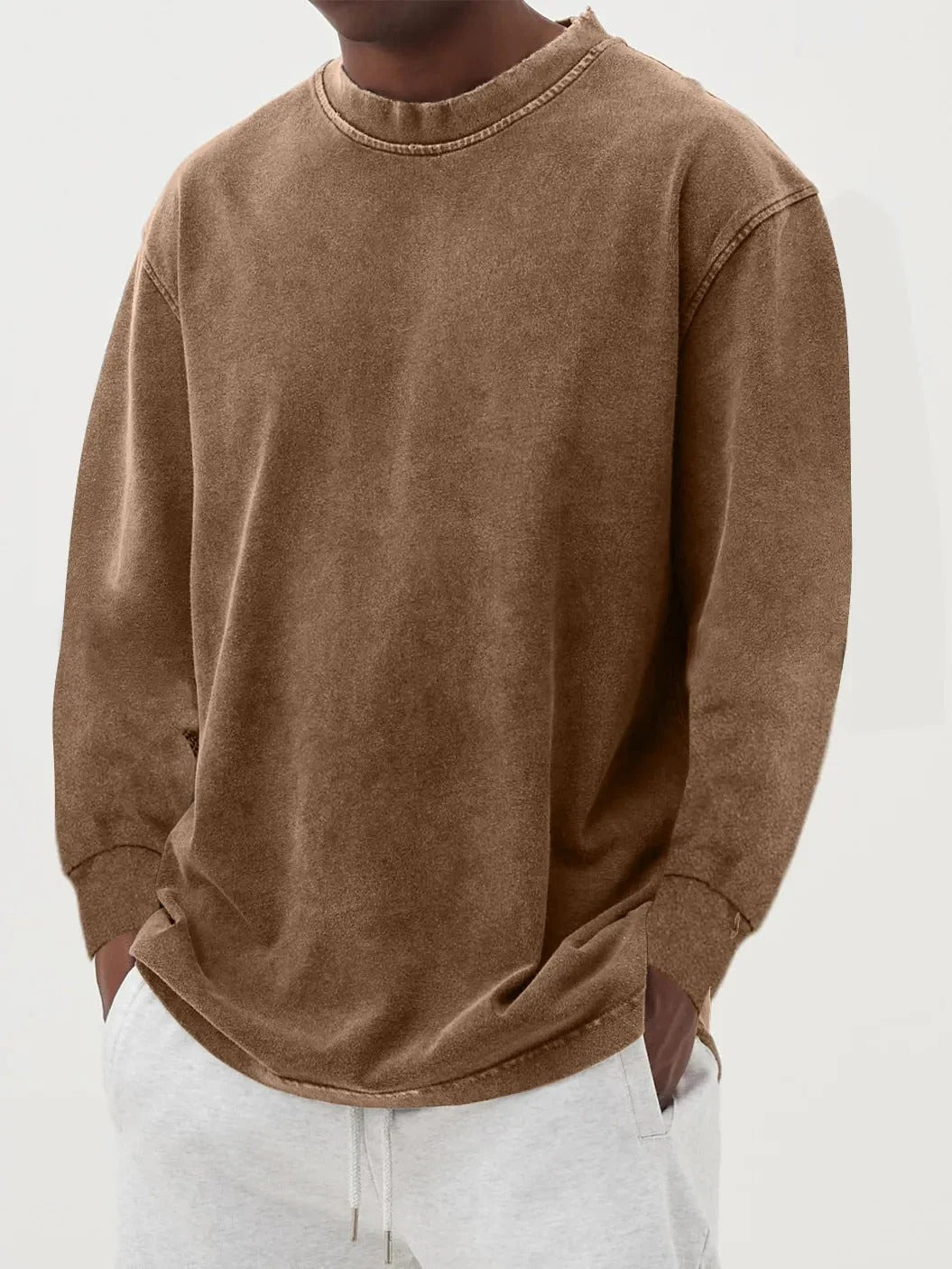Sweatshirt Homme Coton – Coupe Ample Épaissie