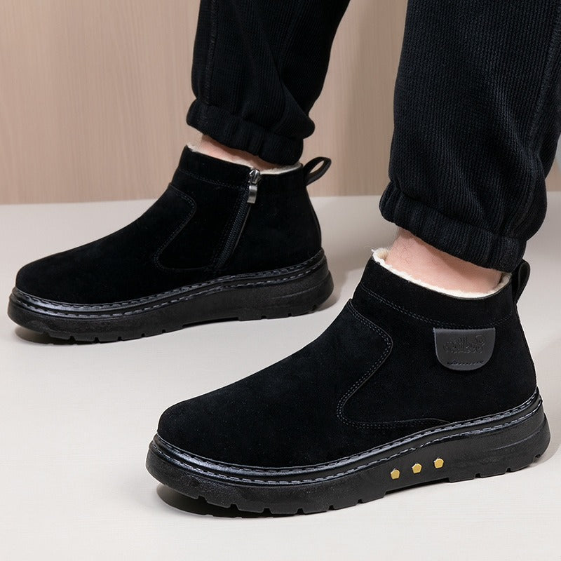 Botte Homme à Doublure Peau de Mouton – Chaleur et Confort Quotidien