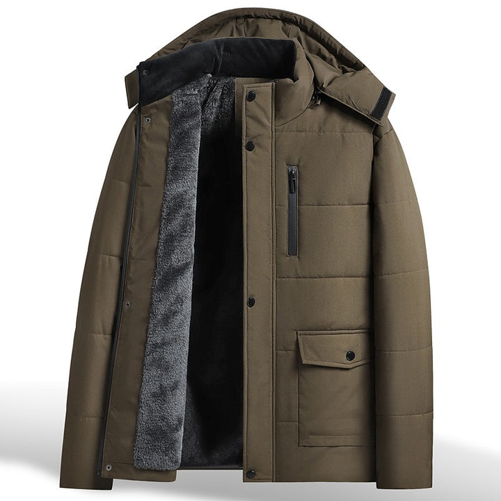 Manteau Homme Matelassé Doublé Polaire – Coupe Régulière