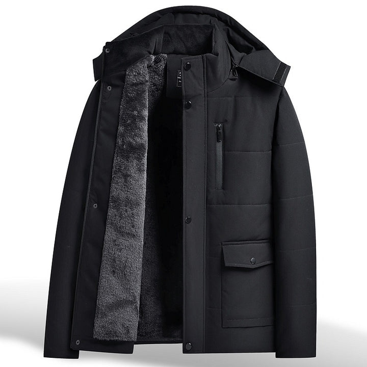 Manteau Homme Matelassé Doublé Polaire – Coupe Régulière