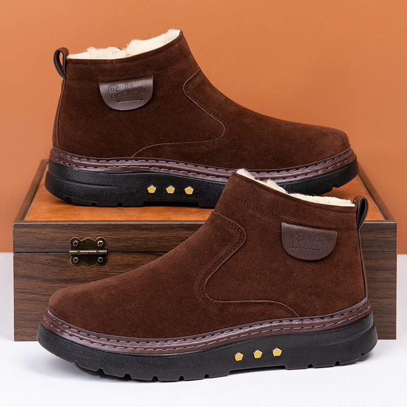 Botte Homme à Doublure Peau de Mouton – Chaleur et Confort Quotidien