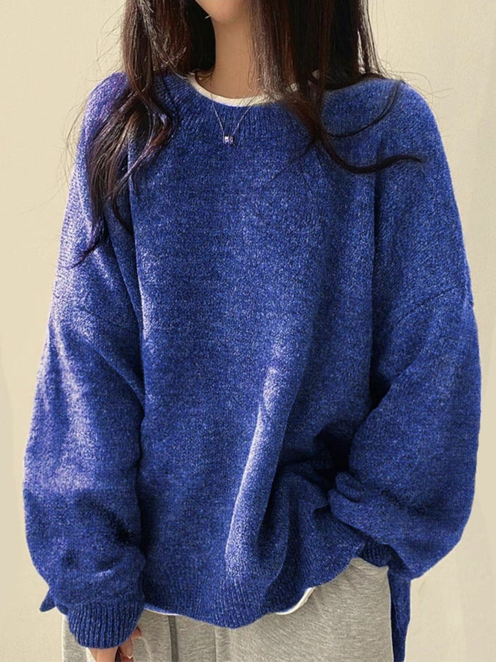 Pull Femme Maille – Coupe Ample Manches Longues