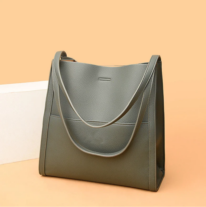 Texturierte Damen-Shopper-Tasche – Doppelte Henkel und stabile Struktur