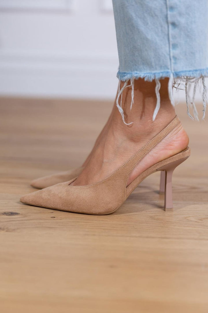 Escarpins Femme à Bout Pointu Slingback – Talon Aiguille Mi-Haut
