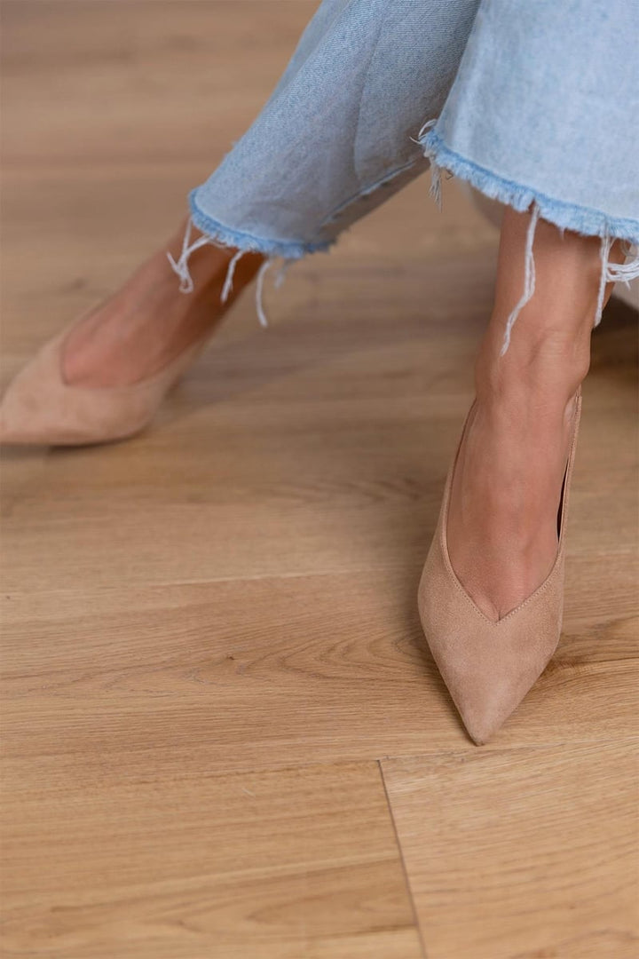 Escarpins Femme à Bout Pointu Slingback – Talon Aiguille Mi-Haut