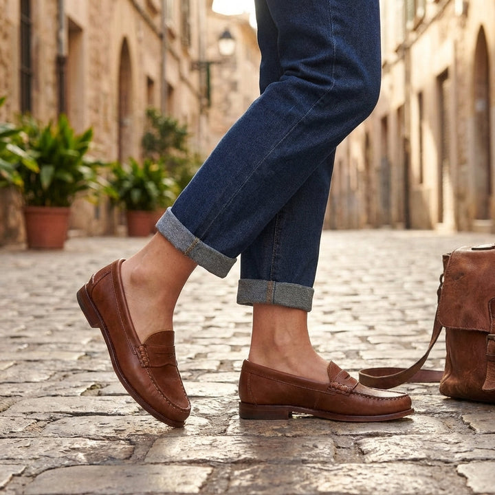 Mocassini Penny Uomo – Cucitura Moc-Toe e Zip Classica