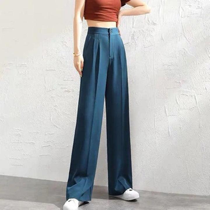 Weite Damenhose, fließend – Hohe Taille & luftiger Schnitt