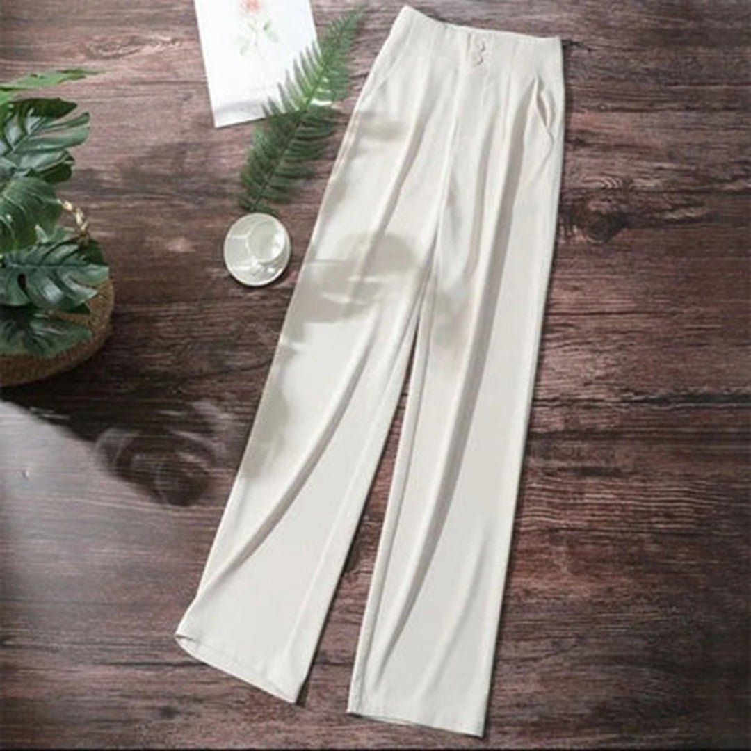 Weite Damenhose, fließend – Hohe Taille & luftiger Schnitt