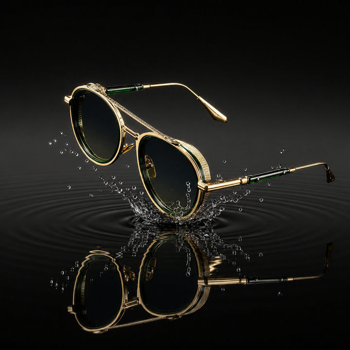 Unisex Retro Sonnenbrille – Oversize Acetatgestell UV400