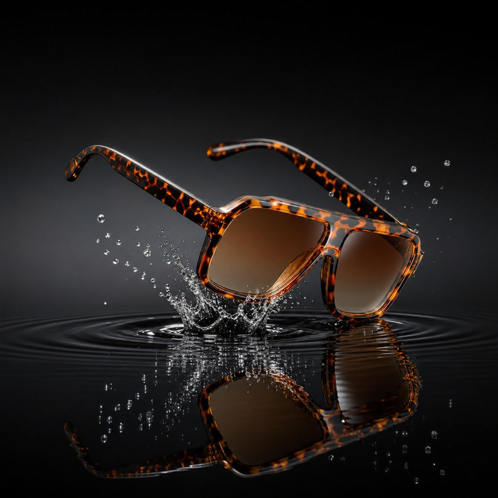 Occhiali da Sole Oversize Donna – Montature in Acetato Retrò UV400 Polarizzate
