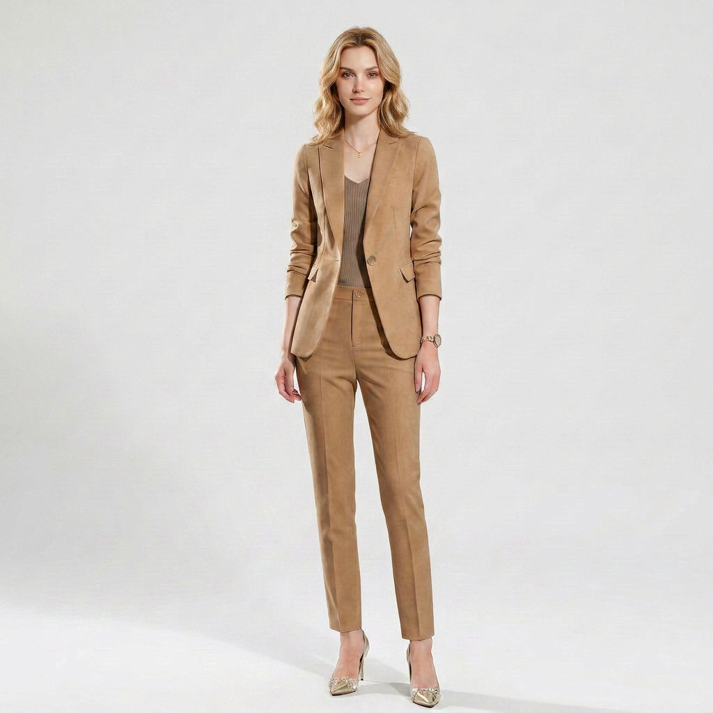 Damenanzug Blazer & Hose – Slim Fit Stretch Formell