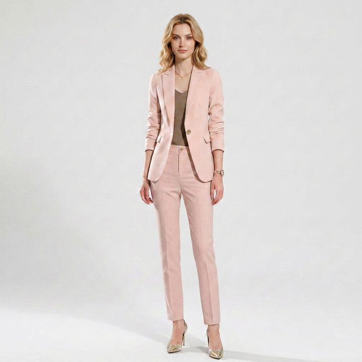 Damenanzug Blazer & Hose – Slim Fit Stretch Formell