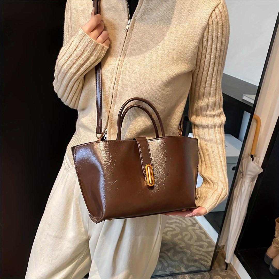 Borsa convertibile donna in pelle – Portabilità multipla strutturata