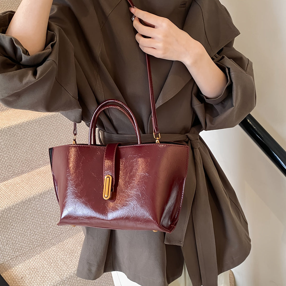 Borsa convertibile donna in pelle – Portabilità multipla strutturata