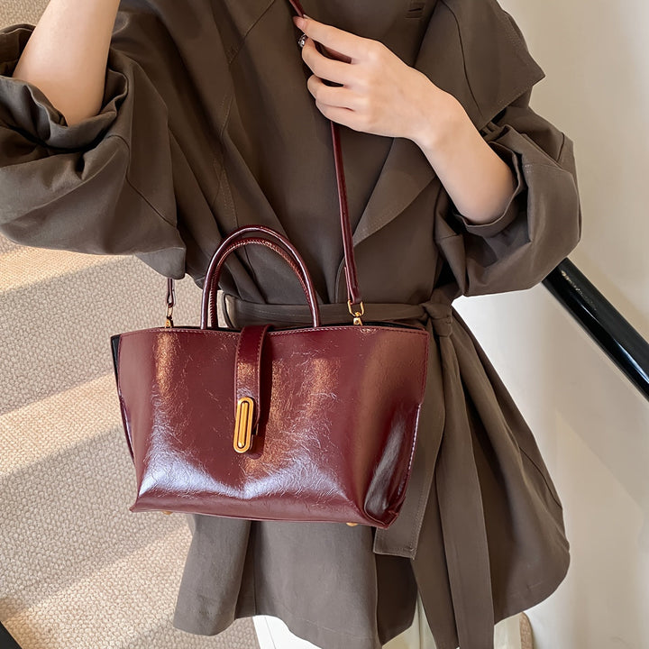 Borsa convertibile donna in pelle – Portabilità multipla strutturata