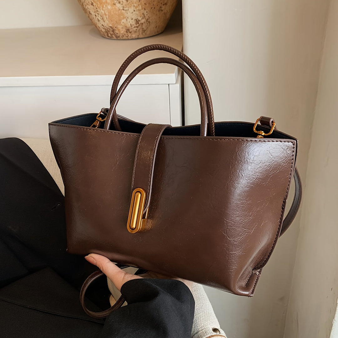 Borsa convertibile donna in pelle – Portabilità multipla strutturata