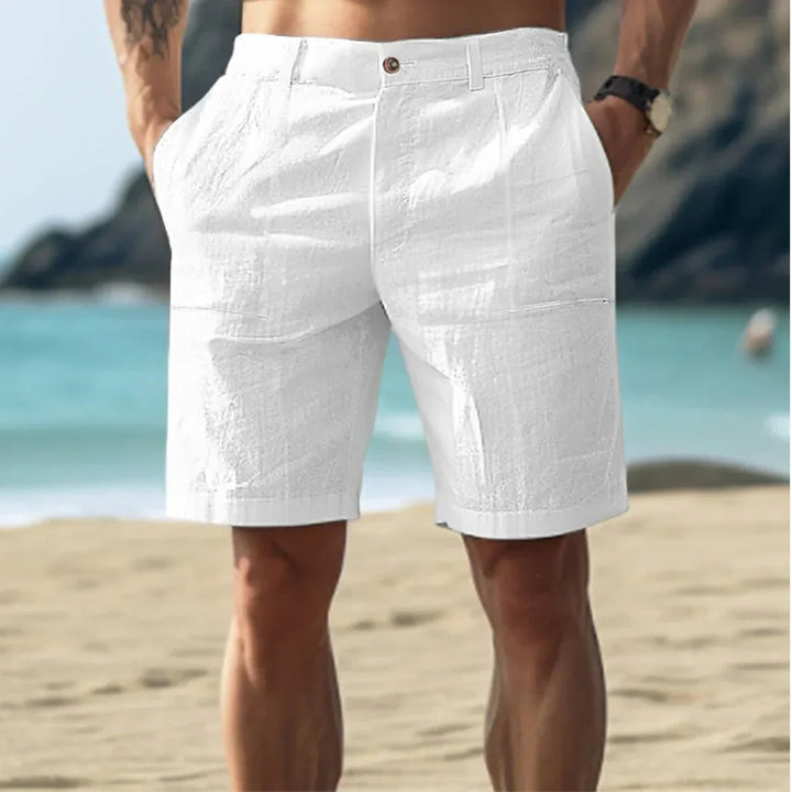 Leinenmischung Herren Shorts – Lässiger Sommer-Chino-Schnitt