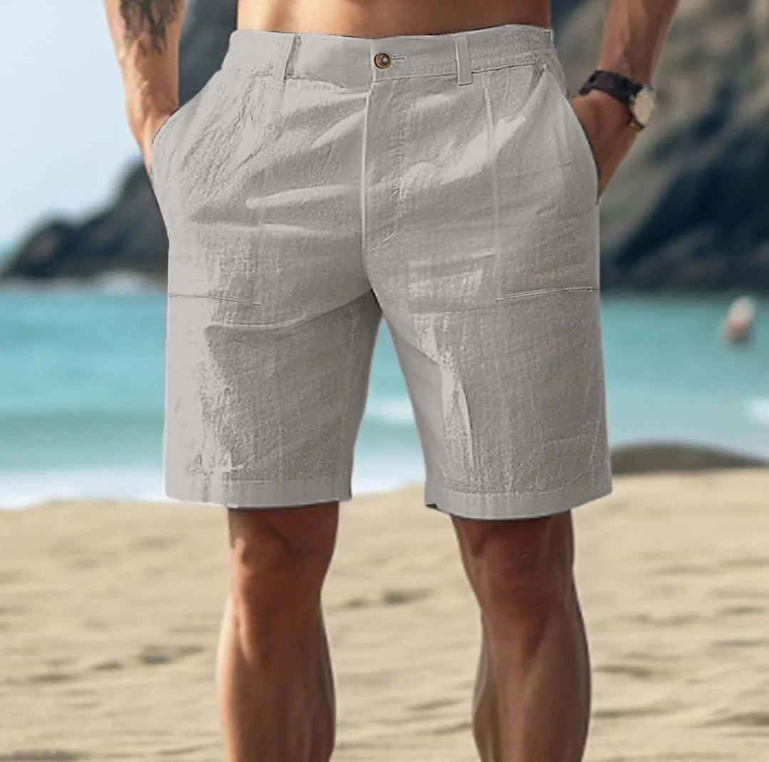 Leinenmischung Herren Shorts – Lässiger Sommer-Chino-Schnitt