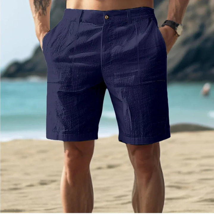 Leinenmischung Herren Shorts – Lässiger Sommer-Chino-Schnitt