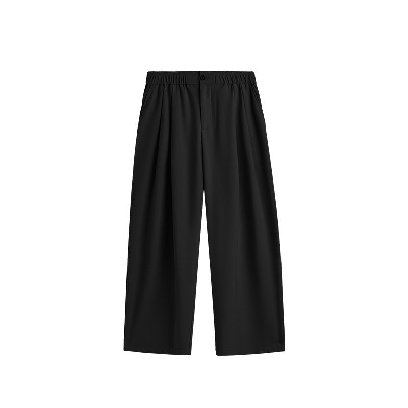 Herrenhose Weit – Lässiger Schnitt mit Bügelfalten und Elastischem Bund
