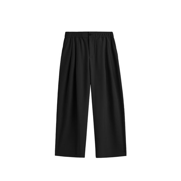 Herrenhose Weit – Lässiger Schnitt mit Bügelfalten und Elastischem Bund