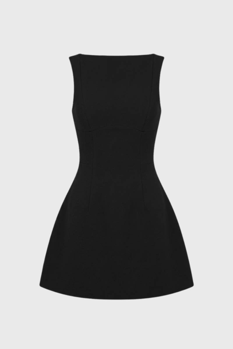 Robe Mini Femme Sans Manches Dos Nu – Coupe Moulante Élégante