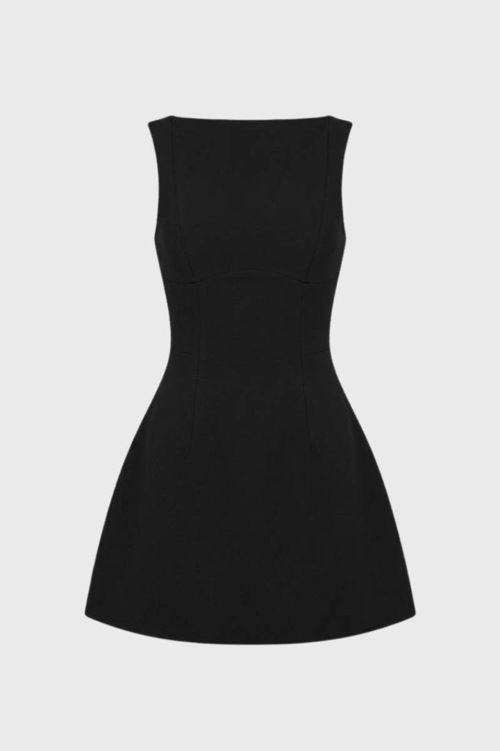Robe Mini Femme Sans Manches Dos Nu – Coupe Moulante Élégante