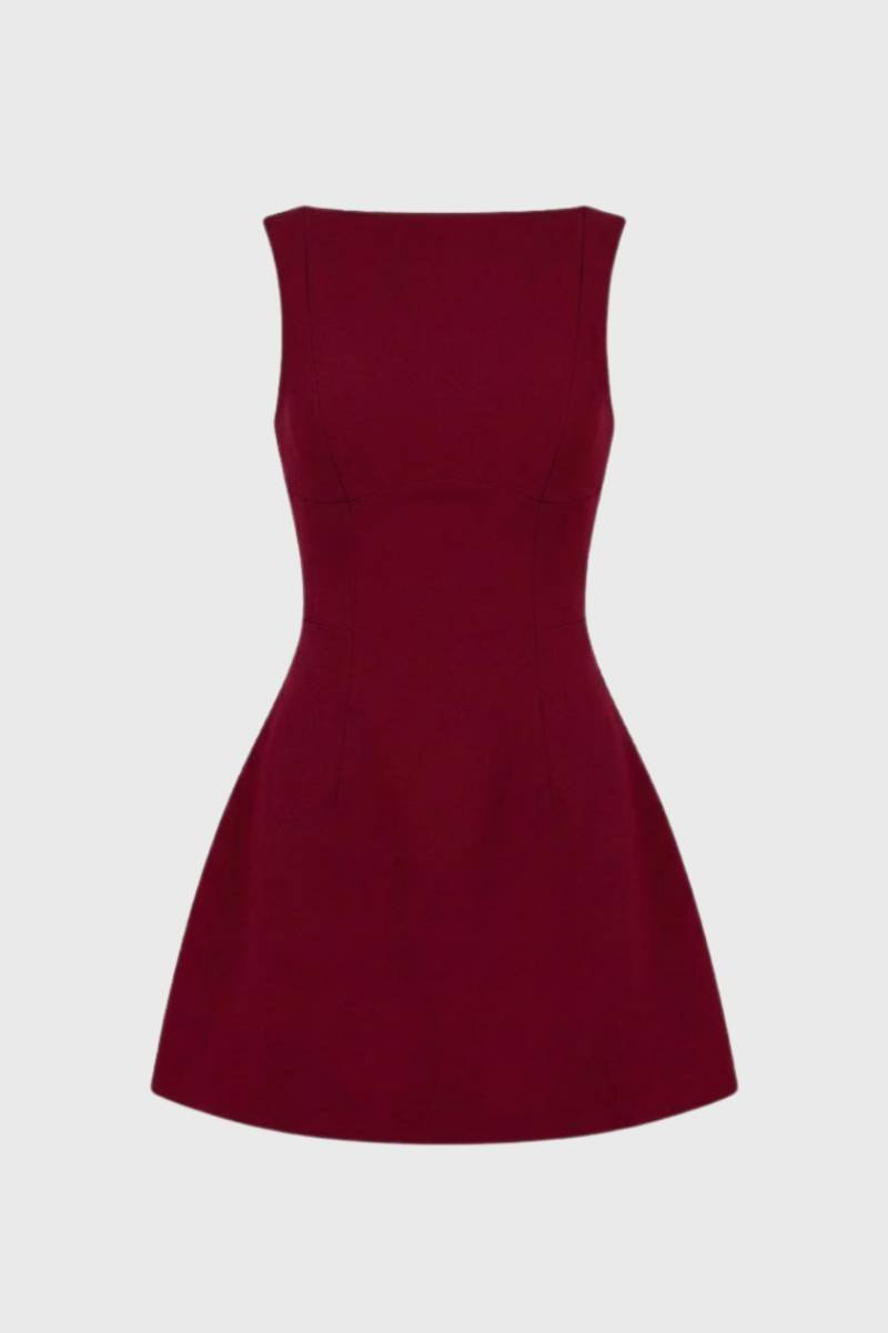 Robe Mini Femme Sans Manches Dos Nu – Coupe Moulante Élégante