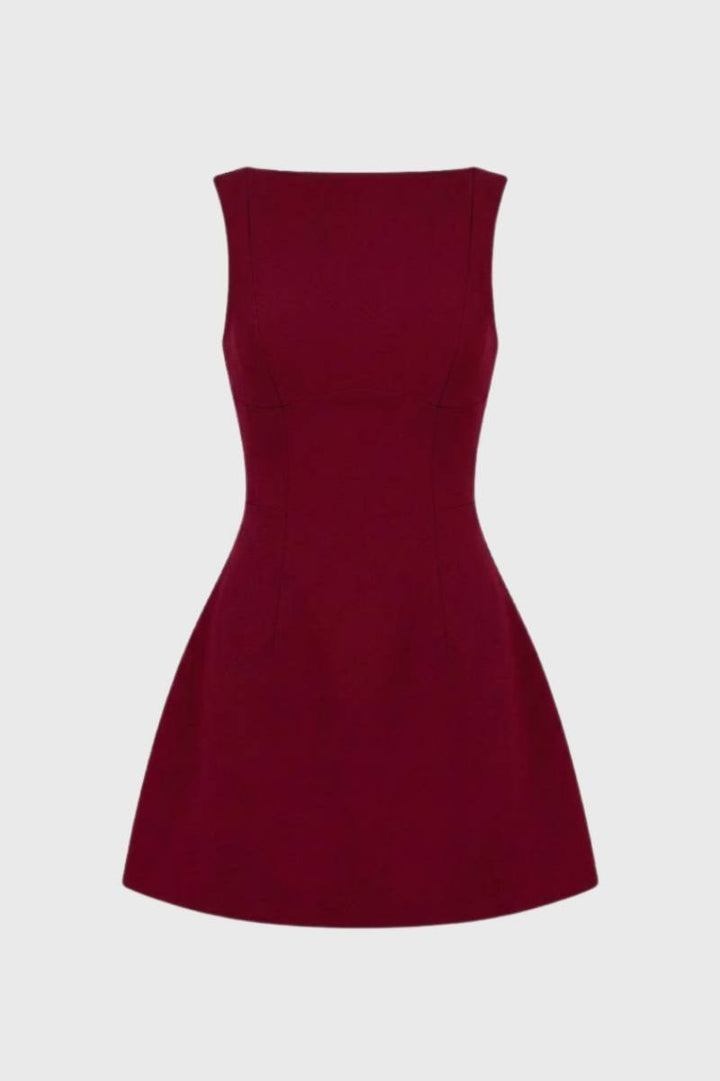 Robe Mini Femme Sans Manches Dos Nu – Coupe Moulante Élégante