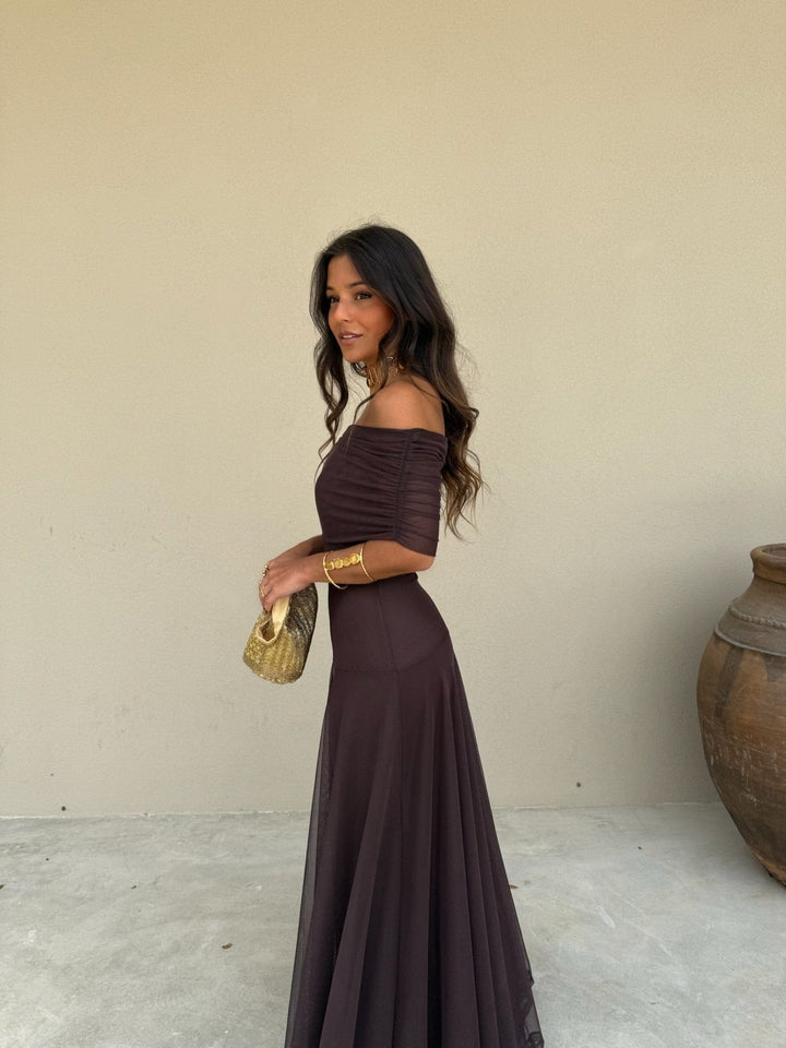 Ärmelloses langes Damenkleid – A-Linien-Schnitt