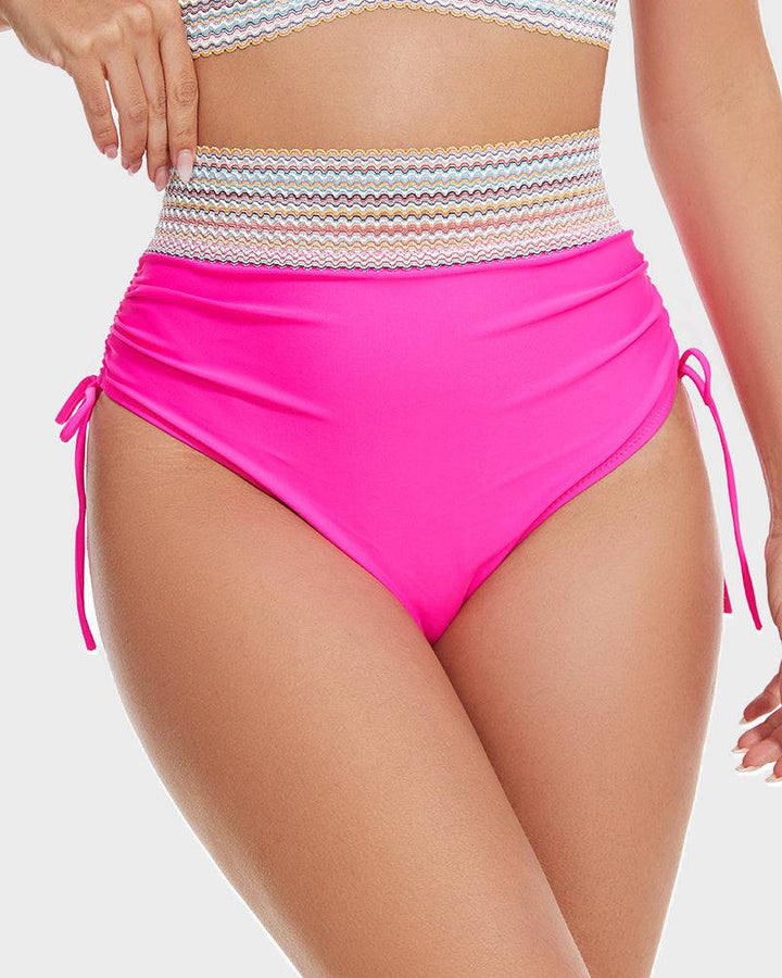 Damen Bikini mit hoher Taille – Figurformender Schnitt