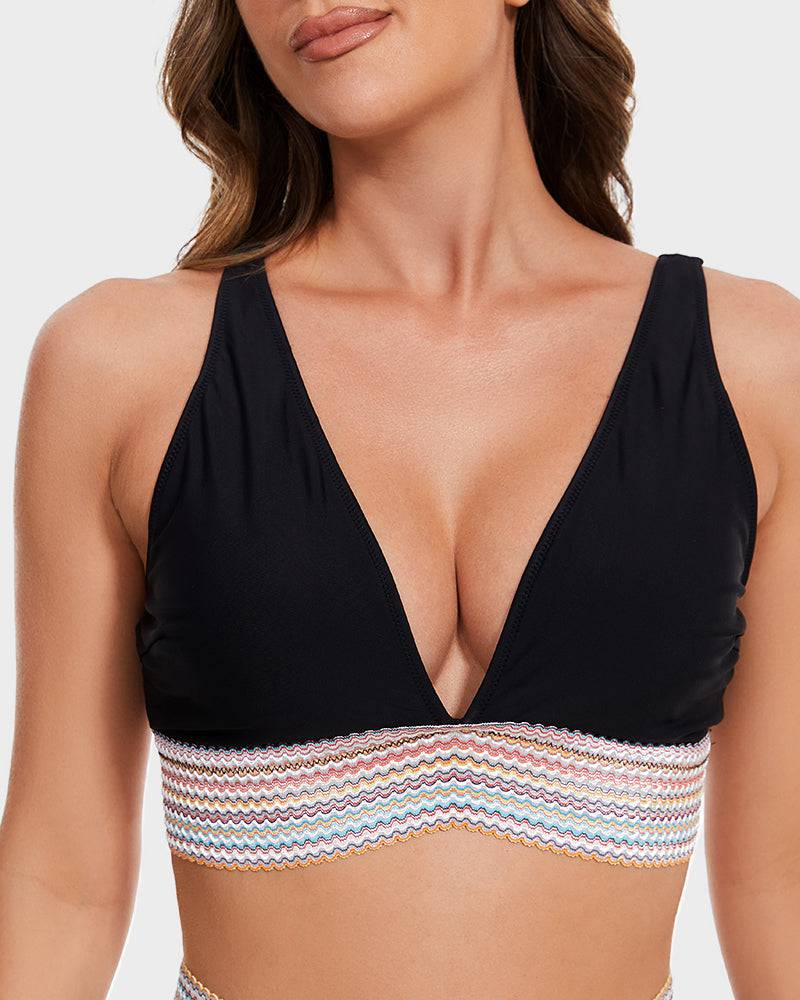 Damen Bikini mit hoher Taille – Figurformender Schnitt