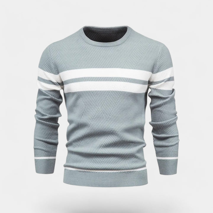 Herren Wollpullover mit Streifen – lässig und raffiniert
