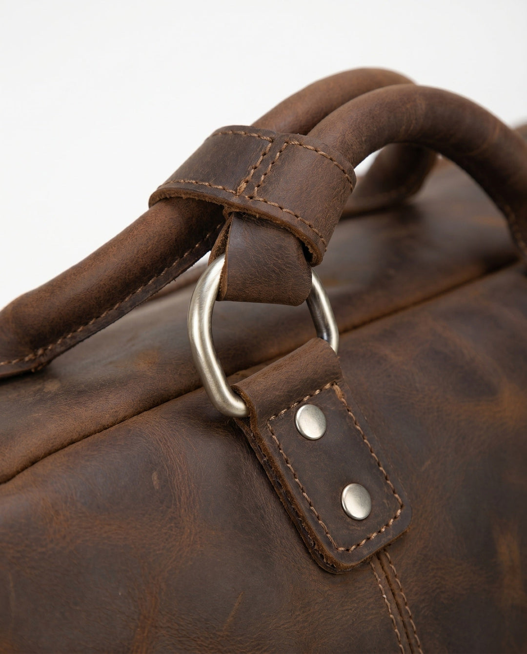 Reisetasche für Herren aus echtem Leder – Wochenend-Poloshirt-Tasche